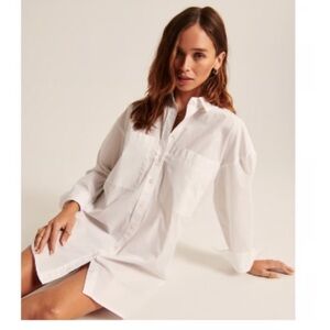 NWOT: White Shirt Dress